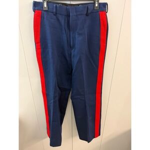 USMC Mens Dress Blue Trousers Red Strip Pants 33 Reg‎ Flying Cross F1 22P8185